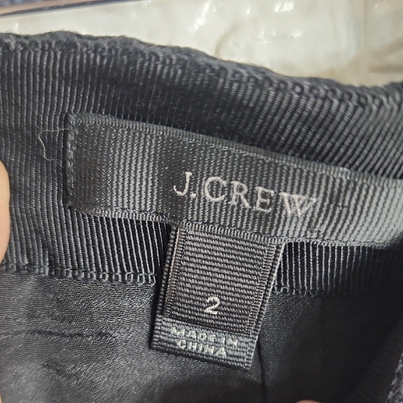 J. Crew Black A-Line Lace Skirt - Picture 2 of 4